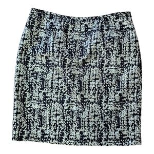 Jones Studio Size 12 Skirt Black And Gold Lined